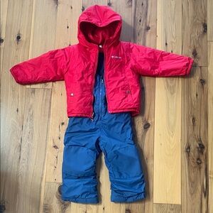 Columbia Kids' Red and Blue Winter Snow/Ski Set